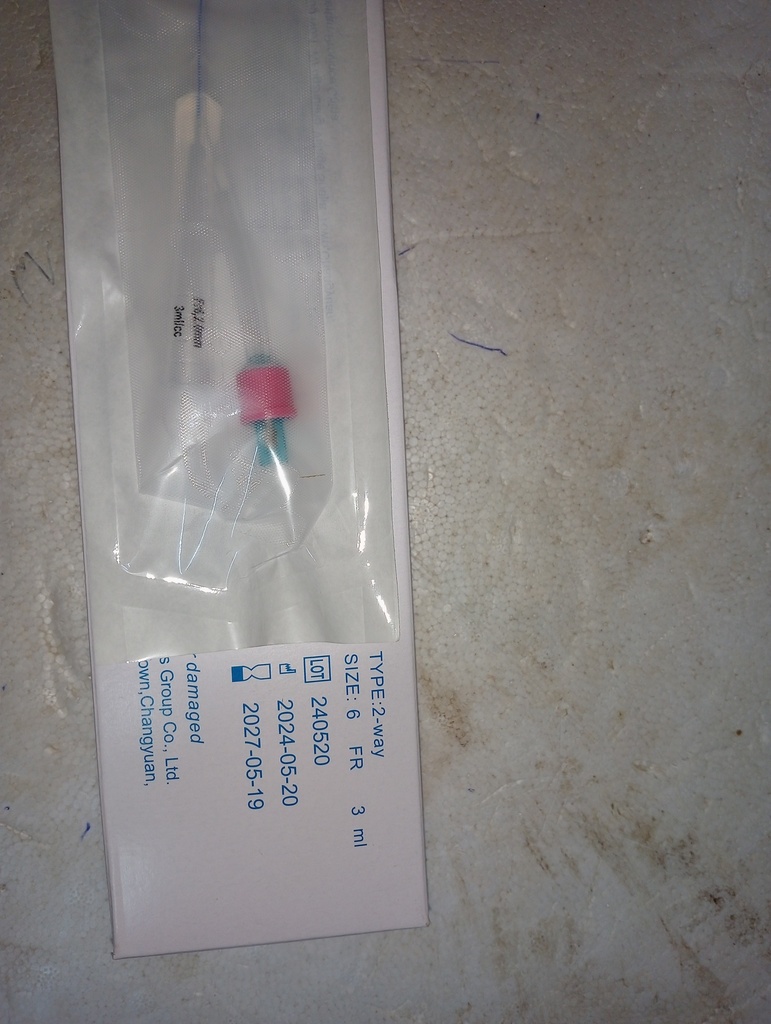 ALL SILICON 2 WAY FOLLEYS CATHETER SIZE 24