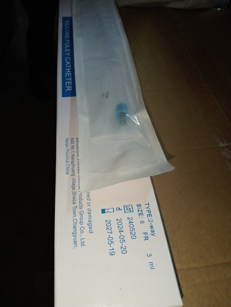 ALL SILICON 2 WAY FOLLEYS CATHETER SIZE 24