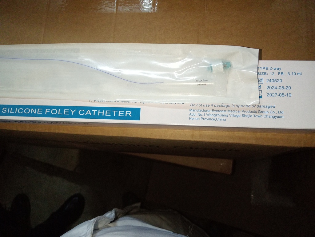 ALL SILICON 2 WAY FOLLEYS CATHETER SIZE 12