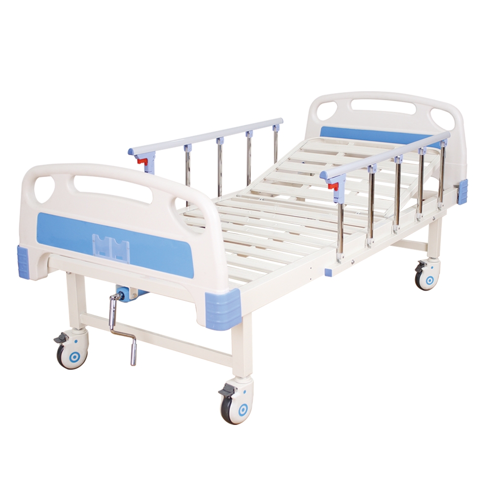 1-CRANK  BED with iv pole