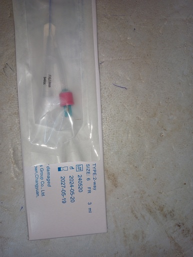 ALL SILICON 2 WAY FOLLEYS CATHETER SIZE 24