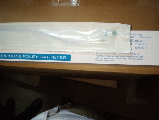 ALL SILICON 2 WAY FOLLEYS CATHETER SIZE 12