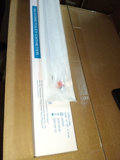ALL SILICON 2 WAY FOLLEYS CATHETER SIZE 18