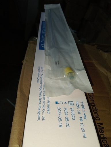 ALL SILICON 2 WAY FOLLEYS CATHETER SIZE 20