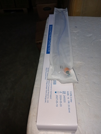 ALL SILICON 3 WAY FOLLEYS CATHETERS SIZE 16