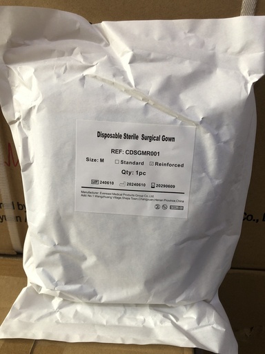 35g Reinforced Surgical Gown- Sterile-M
