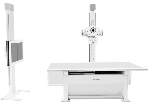 FLOOR MOUNTED FIXED DIGITAL XRAY SYSTEM MUSE 6600A PLUS 32KVA-LANMAGE