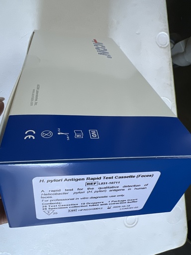 H.PYLORI ANTIGEN CASSETTS ACON 25T